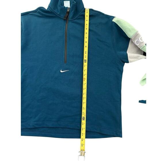 DRAKE X NIKE Nocta tech fleece 1/2 Zip Pullover size Medium Color: Teal - Picture 6 of 13